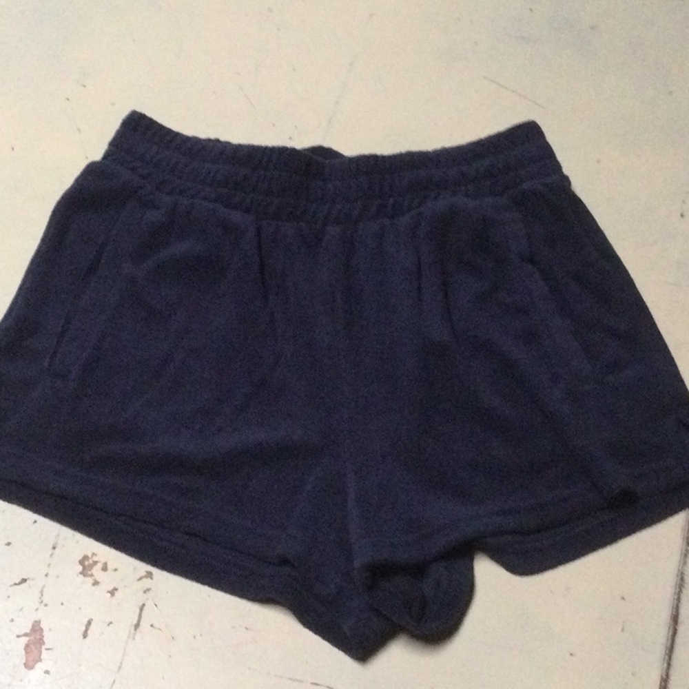 Navy Blue Women's Shorts s/p terry cloth